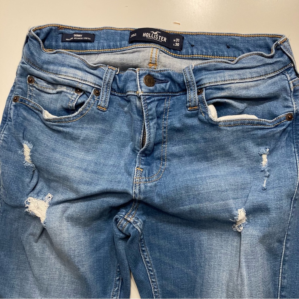 Hollister Skinny Stretch Jeans 31x30 light wash